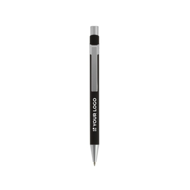 Esferográficas metálicas modernas tinta azul BIC® Metal Pro Soft cor cor-de-laranja