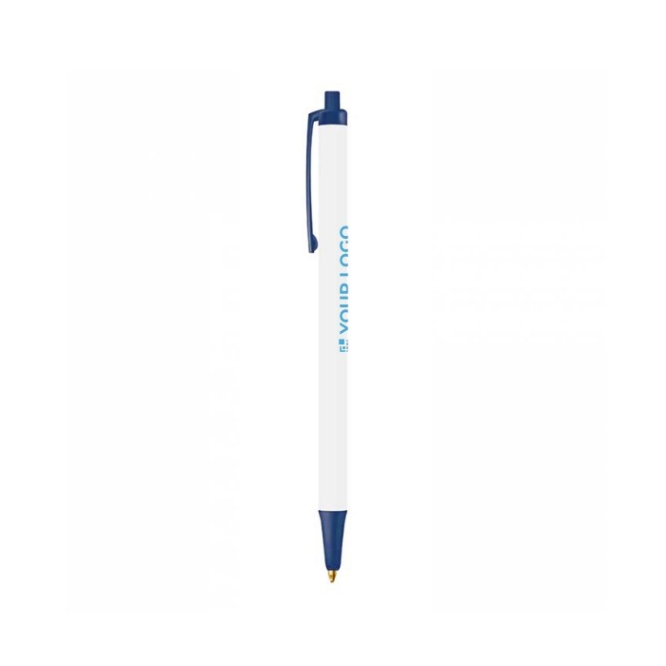 Canetas sustentáveis com tinta azul BIC® Clic Stic Ecolutions® cor vermelho