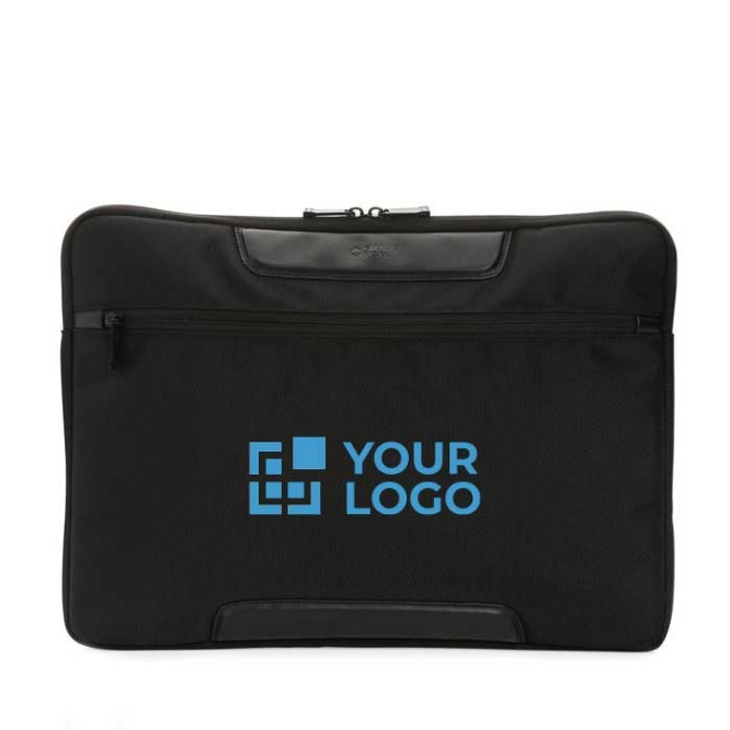 Bolsa para portátil de poliéster reciclado 15,6'' rPET Swiss Peak cor preto vista principal