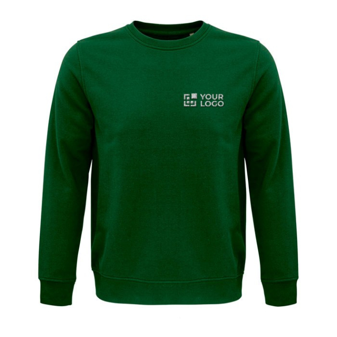 Sweatshirt unisexo de materiais ecológicos 280 g/m2 SOL'S Comet cor verde-escuro vista principal