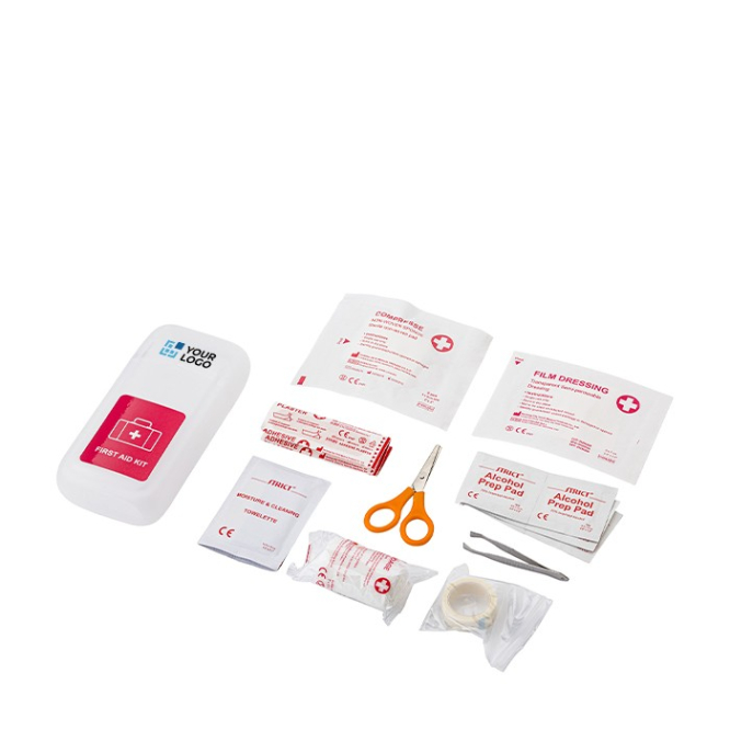 Kit médico, caixa transparente de polipropileno e acessórios StaySafe cor transparente vista principal