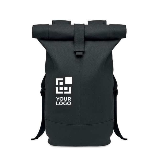 Mochila rolltop de alta qualidade 340 g/m² ideal para caminhada Roll cor preto vista principal