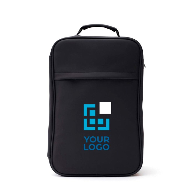 Mochila tipo trolley com bolso acolchoado hidrorrepelente Contempo cor preto vista principal