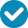 Blue validation icon